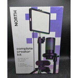 North Complete Creator Kit Streaming Webcam Microphone Light Tripod Studio Setup